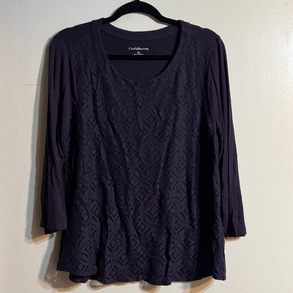 Croft & Barrow Deep Purple Shirt